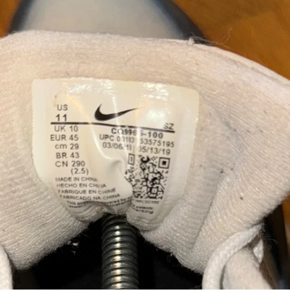 Nike Air Max 1 White Black Gum - Picture 5 of 6